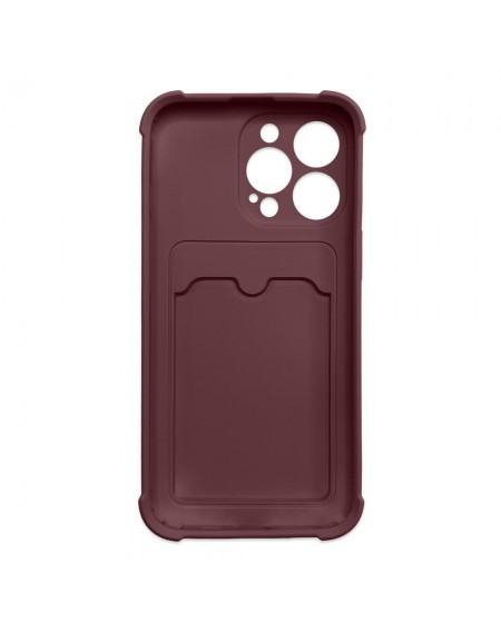 Card Armor Case Pouch Cover For Samsung Galaxy A32 4G Card Wallet Silicone Armor Cover Air Bag Raspberry