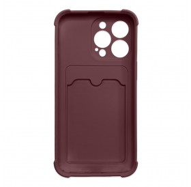 Card Armor Case Pouch Cover For Samsung Galaxy A22 4G Card Wallet Silicone Armor Cover Air Bag Raspberry