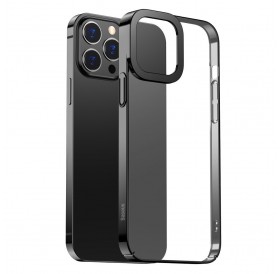 Baseus Glitter Hard PC Case Transparent Electroplating Cover for iPhone 13 Pro Max black (ARMC000201)