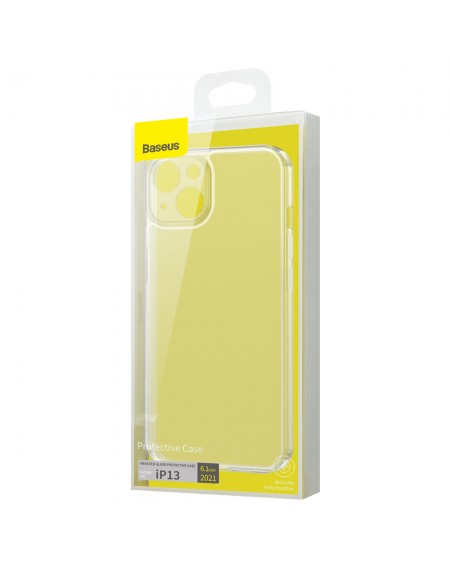 Baseus Frosted Glass Protective Case for iPhone 13 transparent (ARWS000002)
