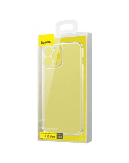 Baseus Frosted Glass Protective Case for iPhone 13 Pro transparent (ARWS000102)