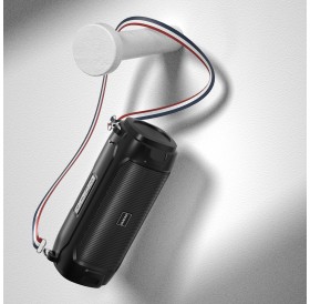 Dudao Wireless Bluetooth 5.0 Speaker 5W 1200mAh FM Radio Solar Panel Black (Y1XS-black)