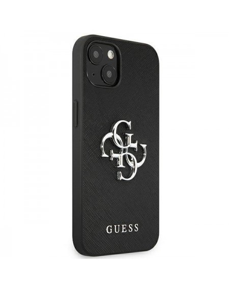 Guess GUHCP13MSA4GSBK iPhone 13 6,1" czarny/black hardcase Saffiano 4G Metal Logo