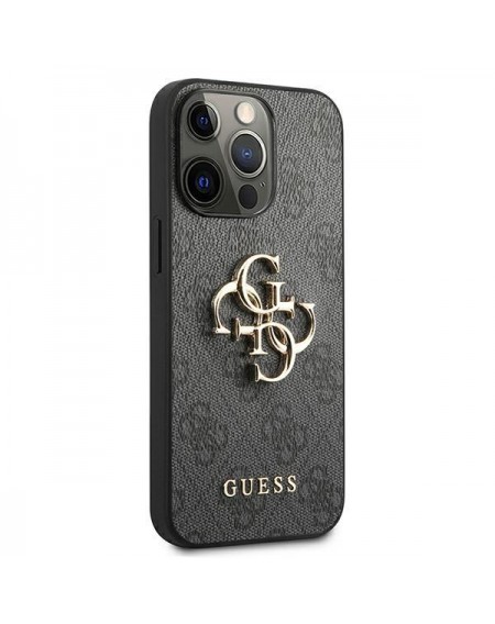 Guess GUHCP13X4GMGGR iPhone 13 Pro Max 6,7" szary/grey hardcase 4G Big Metal Logo