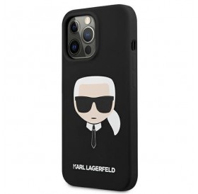 Karl Lagerfeld KLHCP13LSLKHBK iPhone 13 Pro / 13  6,1" czarny/black hardcase Silicone Karl`s Head