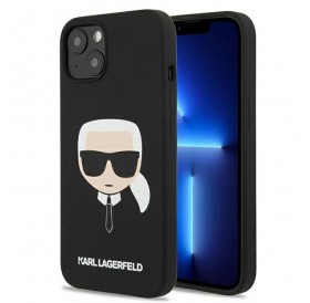 Karl Lagerfeld KLHCP13MSLKHBK iPhone 13 6,1" czarny/black hardcase Silicone Karl`s Head
