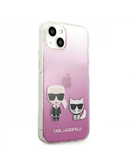 Karl Lagerfeld KLHCP13SCKTRP iPhone 13 mini 5,4" hardcase różowy/pink Karl & Choupette