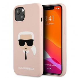 Karl Lagerfeld KLHCP13SSLKHLP iPhone 13 mini 5,4" jasnoróżowy/light pink hardcase Silicone Karl`s Head