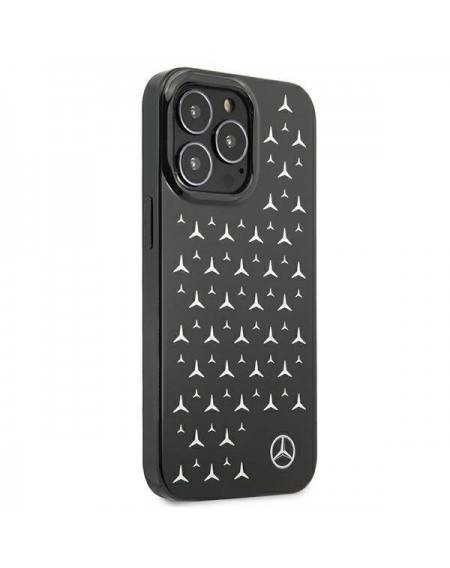Mercedes MEHCP13LESPBK iPhone 13 Pro / 13 6,1" czarny/black hardcase Silver Stars Pattern