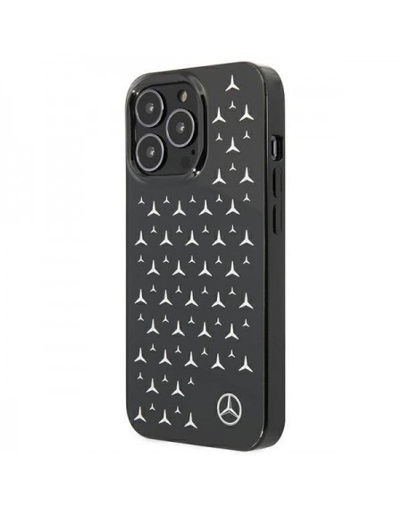 Mercedes MEHCP13XESPBK iPhone 13 Pro Max 6,7" czarny/black hardcase Silver Stars Pattern