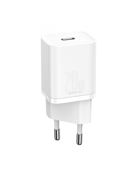 Baseus Super Si 1C fast wall charger USB Type C 20 W Power Delivery white (CCSUP-B02)