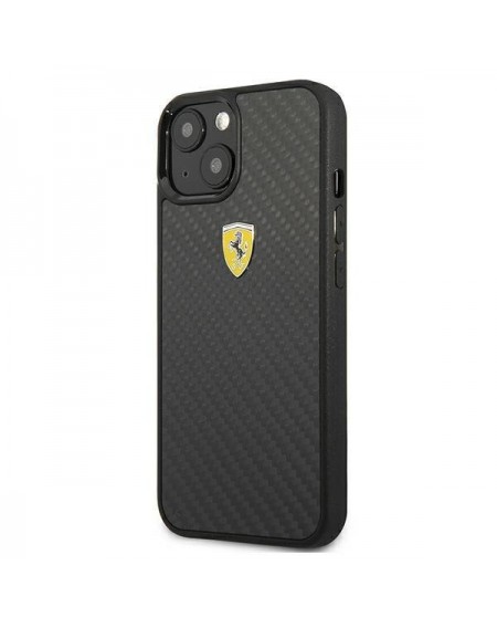 Ferrari FEHCP13SFCABK iPhone 13 mini 5,4" czarny/black hardcase On Track Real Carbon