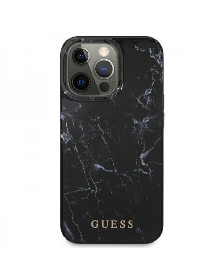 Guess GUHCP13LPCUMABK iPhone 13 Pro / 13 6,1" czarny/black hardcase Marble