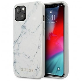 Guess GUHCP13SPCUMAWH iPhone 13 mini 5,4" biały/white hardcase Marble