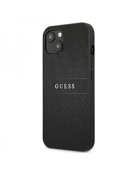 Guess GUHCP13SPSASBBK iPhone 13 mini 5,4" czarny/black Saffiano Strap