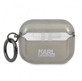 Karl Lagerfeld KLAPUKHGK AirPods Pro cover czarny/black Glitter Karl`s Head