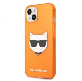 Karl Lagerfeld KLHCP13SCHTRO iPhone 13 mini 5,4" pomarańczowy/orange hardcase Glitter Choupette Fluo