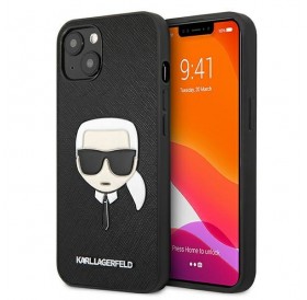Karl Lagerfeld KLHCP13SSAKHBK iPhone 13 mini 5,4" czarny/black hardcase Saffiano Ikonik Karl`s Head