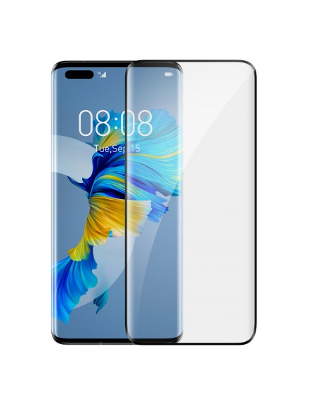 Baseus 0.25mm tempered glass for Huawei Mate 40 Pro full screen with frame + mounting kit (SGQJ010101)