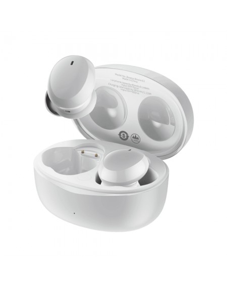 Baseus Bowie E2 TWS Bluetooth 5.2 Wireless Earphones Waterproof IP55 White (NGTW090002)