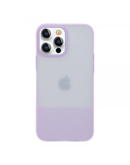 Kingxbar Plain Series case cover for iPhone 13 Pro silicone case purple
