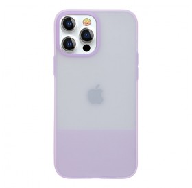 Kingxbar Plain Series case cover for iPhone 13 Pro Max silicone cover purple