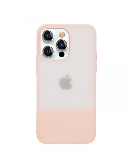Kingxbar Plain Series case cover for iPhone 13 silicone cover pink