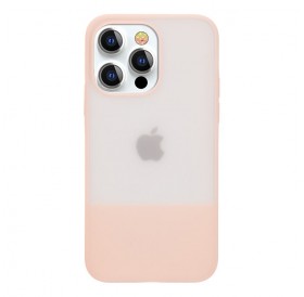 Kingxbar Plain Series case cover for iPhone 13 Pro silicone cover pink