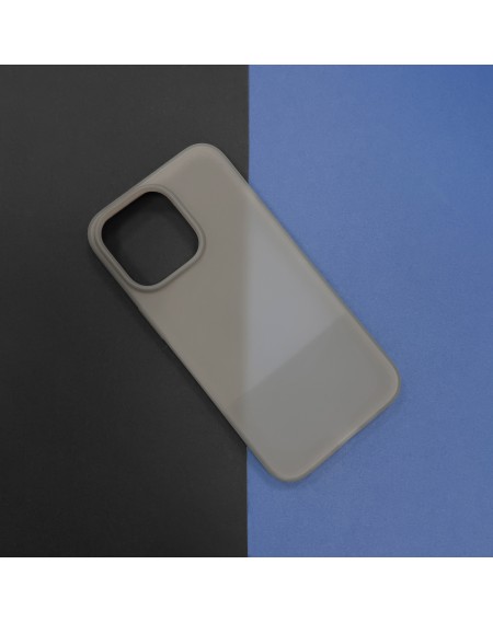 Kingxbar Plain Series case cover for iPhone 13 Pro silicone case gray
