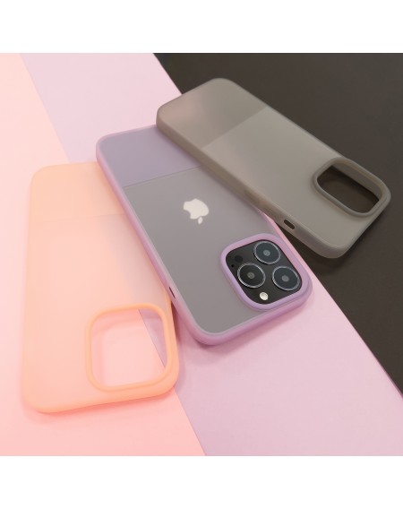 Kingxbar Plain Series case cover for iPhone 13 Pro Max silicone case gray