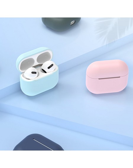 Apple AirPods 3 soft silicone earphones case dark blue (case C)