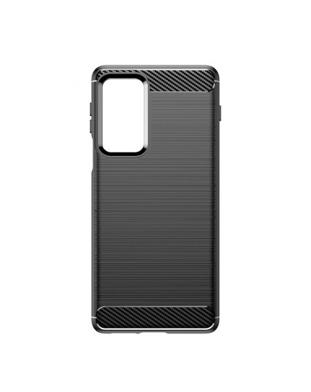 Carbon Case Flexible cover for Motorola Moto Edge 20 Pro black