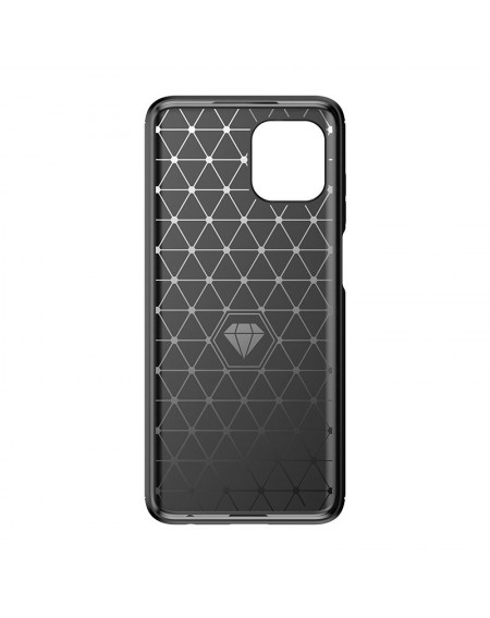 Carbon Case Flexible cover for Motorola Moto Edge 20 Lite black