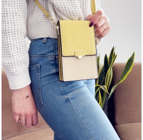 Fancy Bag Case Handmade Pouch High Quality Bag Smartphone Purse With Shoulder Strap Wallet Gold (Model 2)