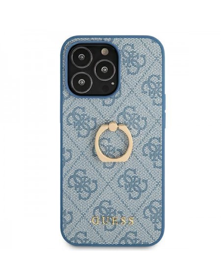 Guess GUHCP13L4GMRBL iPhone 13 Pro / 13 6,1" niebieski/blue hardcase 4G with ring stand