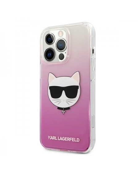 Karl Lagerfeld KLHCP13LCTRP iPhone 13 Pro / 13 6,1" hardcase różowy/pink Choupette Head