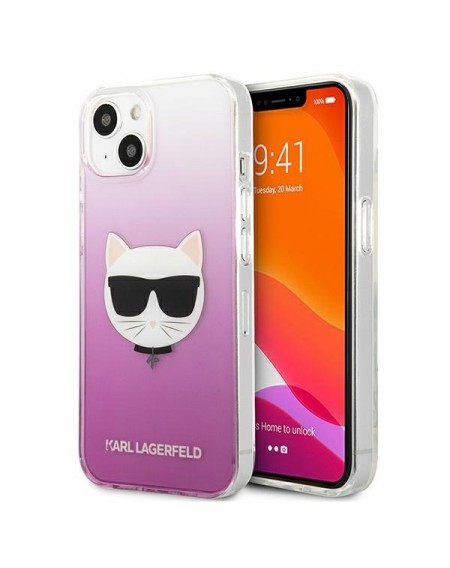 Karl Lagerfeld KLHCP13MCTRP iPhone 13 6,1" hardcase różowy/pink Choupette Head