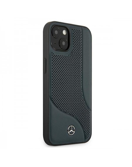 Mercedes MEHCP13MCDONA iPhone 13 6,1" granatowy/navy hardcase Leather Perforated Area
