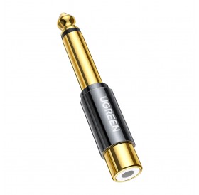 Ugreen 6.35mm jack adapter (male) to RCA (female) gold (AV169 80731)