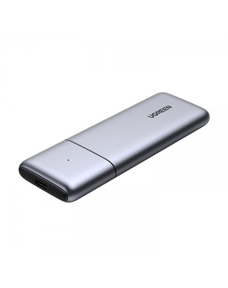 Ugreen housing M.2 NVMe / M.2 SATA SSD SSD USB 3.2 Gen 2 (10Gbps) gray + cable USB - USB Type C 0.5m + USB Type C - USB Type C 0.5m (CM389) cable