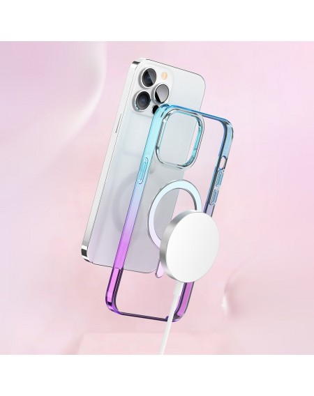 Kingxbar PQY Gradient Series Magnetic Case for iPhone 13 Pro Max Housing Clear Cover (MagSafe Compatible)