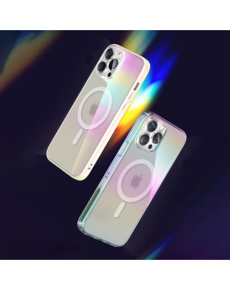 Kingxbar PQY Nebula Series Magnetic Case for iPhone 13 Housing Clear Cover (MagSafe Compatible)