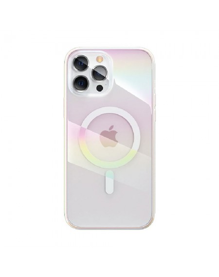 Kingxbar PQY Nebula Series Magnetic Case for iPhone 13 Housing Cover White (MagSafe Compatible)