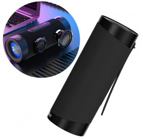 Dudao Wireless Bluetooth Speaker 5.0 RGB Light Black (Y10Pro)