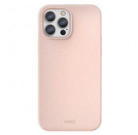 UNIQ etui Lino Hue iPhone 13 Pro Max 6,7" różowy/blush pink MagSafe
