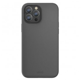 UNIQ etui Lino Hue iPhone 13 Pro Max 6,7" szary/charcoal grey MagSafe