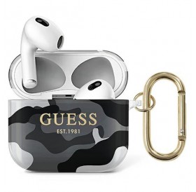 Guess GUA3UCAMG AirPods 3 cover czarny/black Camo Collection