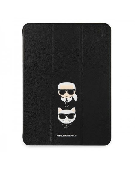 Karl Lagerfeld KLFC12OKCK iPad 12.9" Pro 2021 Book Cover czarny/black Saffiano Karl &Choupette