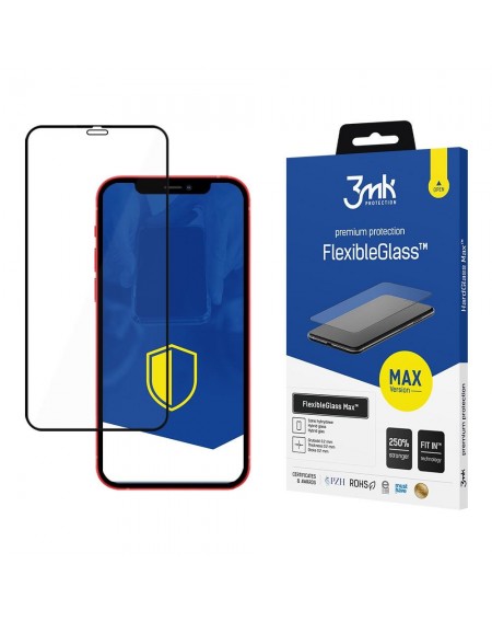 Apple iPhone 12 Pro Max Black - 3mk FlexibleGlass Max™