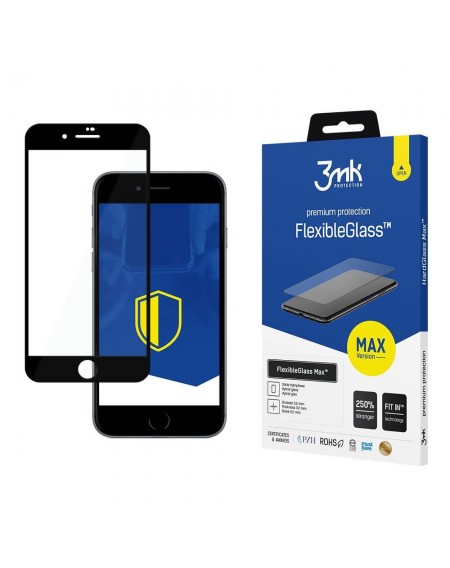 Apple iPhone SE 2022 Black - 3mk FlexibleGlass Max™